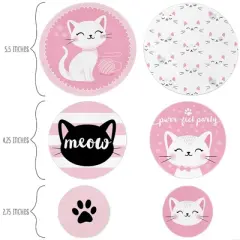 Big Dot of Happiness Purr-fect Kitty Cat - Kitten Meow Baby Shower or Birthday Party Giant Circle Confetti - Party D&eacute;cor - Large Confetti 27 Count