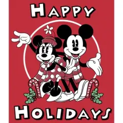 Men's Mickey & Friends Mickey & Minnie Holiday Sweatshirt
