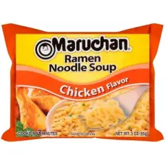 Maruchan Ramen Instant Noodle Soup 24 Packs, 4 Flavors - 6 Pack Soy Sauce, 6 Pack Beef, 6 Pack Chicken, 6 Pack Lime Chili Shrimp