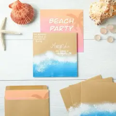 Juvale 100-Pack Square Envelopes for Invitations, Announcements, Weddings, 120GSM, Kraft Paper Brown, 5.5" x 5.5"