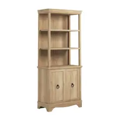 72.32" 3 Open Shelves Adaline Caf&eacute; Library Vertical Bookcase Orchard Oak - Sauder