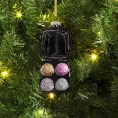 Christmas Black Glass Eyeshadow Palette Ornament - Wondershop&trade;