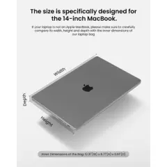 360 Protective Laptop Sleeve ,Water-Resistant Case Bag with Accessory Pocket for 13.8 Surface Laptop 7