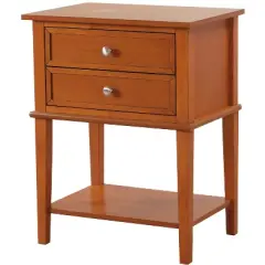 Passion Furniture Newton 2-Drawer Nightstand (28 in. H x 16 in. W x 22 in. D)