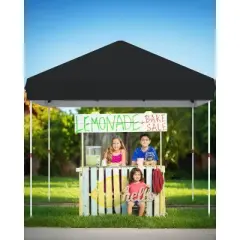 10x10 FT Pop Up Canopy, Instant Outdoor Canopy Tent with Carrying Bag, 3 Adjustable Heights - Portable for Event, Parties, Camping