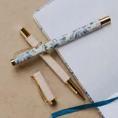 Sweet Water Decor Blue Delft Metal Pen Set - 2 pc