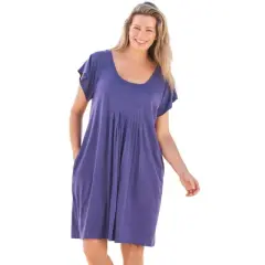 Swim 365 Women&rsquo;s Plus Size Box-Pleat Cover Up