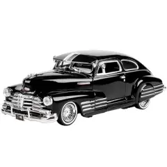 1948 Chevrolet Aerosedan Fleetside Lowrider Black "Get Low" Series 1/24 Diecast Model Car by Motormax