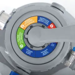 Funsicle P53ST1600 Universal 12" Sand Filter Pump Pool Cleaning System with 1,600 GPH and 6 Function Handle for Above Ground Swimming Pool