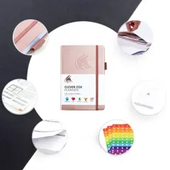 Undated Planner Weekly 8.25"x5.75" Rose Gold - Clever Fox