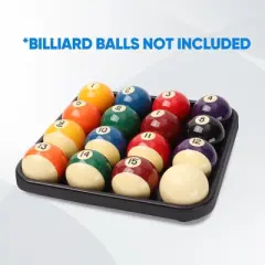 GSE Black Plastic Pool Balls Carrying Tray, Billiard Ball Storage Tray for Regulation Size Billiard Balls