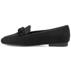 Journee Collection Womens Cordell Tru Comfort Foam Slip On Square Toe Loafer Flats