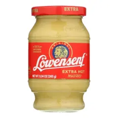 Lowensenf Extra Hot Mustard - Case of 6/9.34 oz