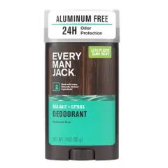 Every Man Solid Deodorant Jack Sea Salt + Citrus - 3oz