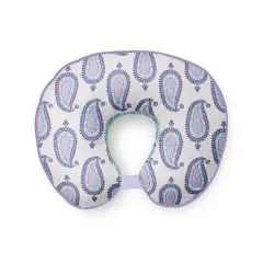Bacati - 3 pc Isabella Paisley Aqua/Purple Hugster Feeding & Infant Support Nursing Pillow 