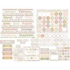 Teacher Created Resources&reg; Terrazzo Tones Calendar Bulletin Board Set, 115 Pieces