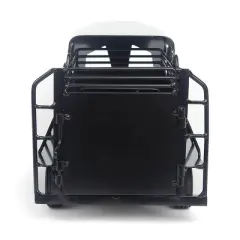 1/16 Little Buster Toys Black Gooseneck Half Top Trailer, 200848