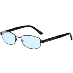 Joan Collins JC9775-BRM Ladies Blue Light Designer Eyeglasses Brown Marble 52 mm +2.50 Custom Lens Non-Refundable
