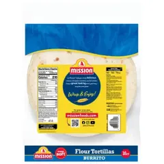 Mission Burrito Size Super Soft Flour Tortillas - 40oz/16ct