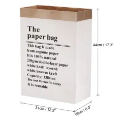 Unique Bargains Paper Bag without Handle Pack Flower Bouquet Packaging Bag