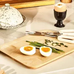 Caraway Home Small Cutting Board: Birch, Hand Wash, 1-Year Warranty, 10.43" x 7.4", Brown