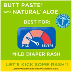Boudreaux's Butt Paste Baby Diaper Rash Cream with Natural Aloe - 4oz/2pk