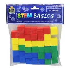 Teacher Created Resources&reg; STEM Basics: Multicolor 3/4" Foam Cubes, 40 Per Pack, 3 Packs