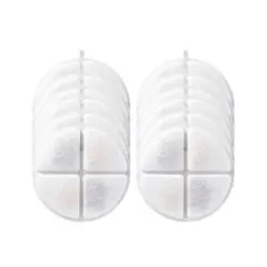 Geeni PetConnect Fountain Replacement Filters 12-Pack: Charcoal Material for Cats & Dogs