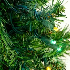 Northlight Pre-Lit Medium Mixed Classic Pine Artificial Christmas Tree - 2' - Multicolor LED Lights
