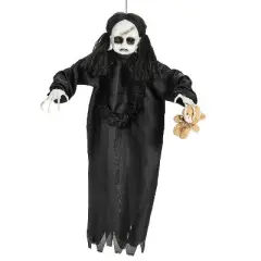 Morris Costumes 31 1/2" Light-Up Hanging Sonic Girl Halloween Decoration - Black