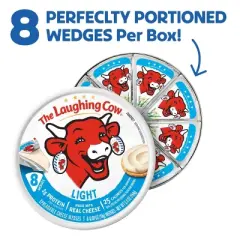 The Laughing Cow Spreadable Light Swiss Cheese Wedges - 5.4oz/8ct
