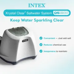 Intex Krystal Clear Saltwater System and Sand Filter Pump