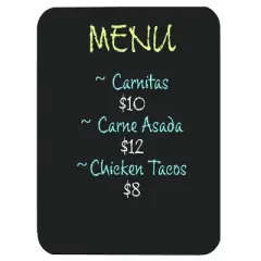 Flipside Products Chalk Board, Black, 18" x 24"