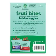Beech-Nut Hidden Veggies Fruit Bites Blueberry Apple Quinoa Baby Food - 7.6oz
