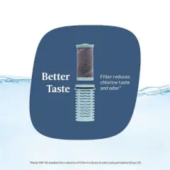 Contigo Clybourn Chill Stainless Steel FreeFlow Filter Water Bottle with AUTOSEAL, 24oz., Dark Ice