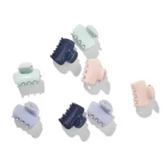 Kitsch Recycled Plastic Mini Cloud Claw Clips Set - Garden Bouquet - 8ct