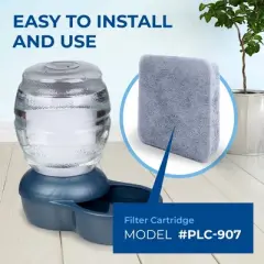 PureLine Petmate Replendish Water Filter Replacement, Compatible with Petmate Mason, Petmate Replendish and Mason Gravity Water Bowls (12 Pack)