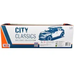 Mini Cooper S Countryman with Travel Trailer Black and Red "City Classics" Series 1/24 Diecast Model Car by Motormax