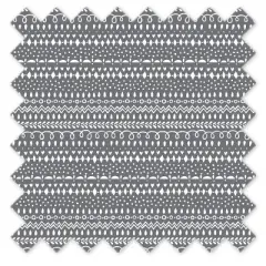 Bacati - Owls Gray Scribbles Neutral Cotton Crib/Toddler Crib Skirt