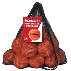 GAMMA Sports Pressureless 18pc Tennis Ball - Orange