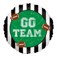 LOONBALLOON Football Balloons, 18 inch  GO Team Football (2 pcs)