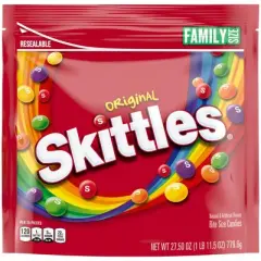 Skittles Original Fruity Chewy Candy Family Size Bag - 27.5oz