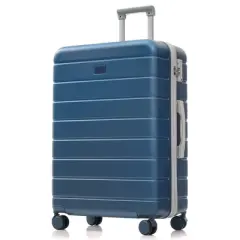 Gulches Premium 3-Piece ABS Travel Luggage Set, TSA Lock Suitcase Ensemble, Blue, 20, 24, and 28 Inch Sizes with 360&deg; Spinner Wheels