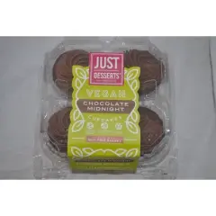 Just Desserts Vegan Chocolate Cupcake - 4ct