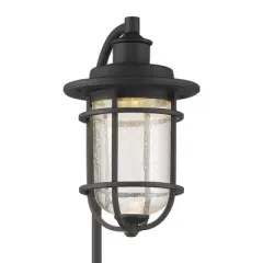 John Timberland Markham 26 1/2" High Textured Black LED Path Lights Set of 2