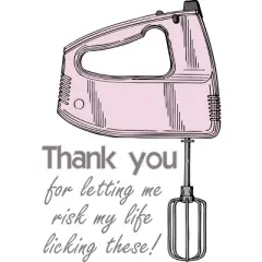 Men's Design By Humans Mother's Day Thank You Electric Mixer By MishMashMuddlez Tank Top