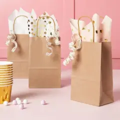 20ct Tissue Paper Pink Metallic Hearts/ Dots Print - Spritz&trade;: Multicolor Gift Packaging, 20 Sheets, 16.5" x 24" for All Occasions