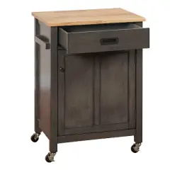 Jacksonville Kitchen Cart Gray - Buylateral
