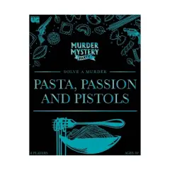 University Games Murder Mystery Party - Pasta Passion and Pistols Board Game
