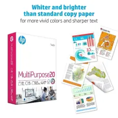 HP MultiPurpose20 Paper 96 Bright 20lb 8.5 x 11 112530